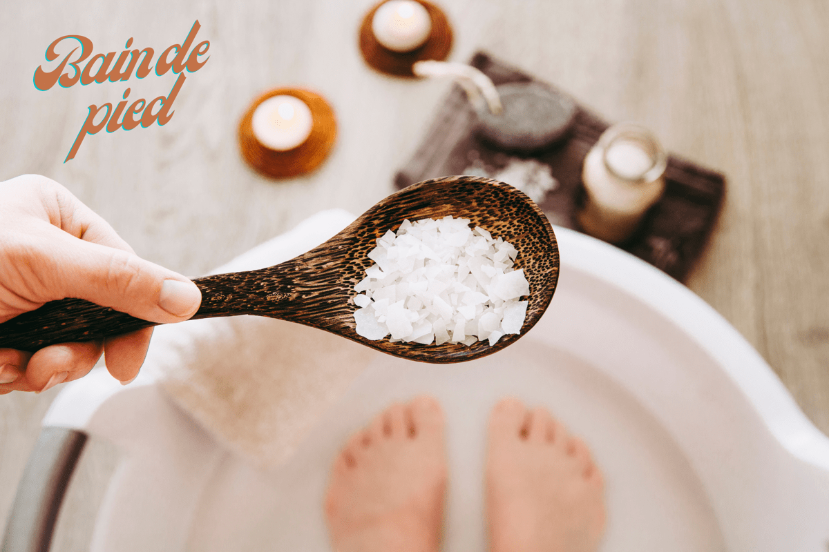 bienfaits d'un bain de pied au sel