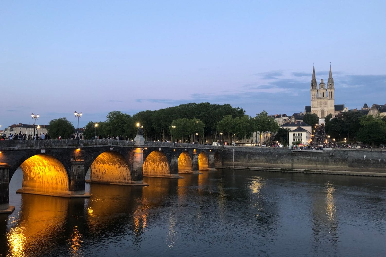 Angers Loire Angers vue depuis la Loire